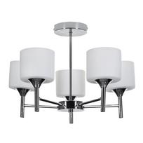 klasikinis sviestuvas - ActiveJet AJE-Mira 5P E27 White/Silver - 2 nuotrauka