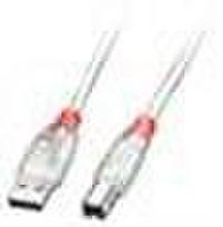 usb 2.0 a b cable - Lindy USB 2.0 A To USB 2.0 B Cable 2m Transparent - 2 nuotrauka