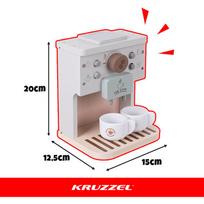 medinis kavos aparatas - Kruzzel medinis kavos aparatas vaikams 26512 - 10 nuotrauka