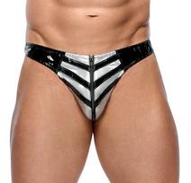 Black Level Vinyl Thong Men Juodas (Black) S vyriška lateksinė apranga