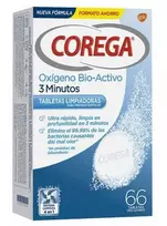 Corega Active Oxygen 3 Minutes 66 Tablets