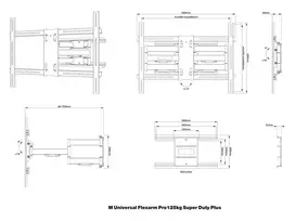 televizoriaus universalus laikiklis - Multibrackets MB-2616 - 2 nuotrauka
