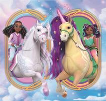 vienaragis delione - Clementoni Unicorn Academy 25325, 3 x 48 det. - 2 nuotrauka