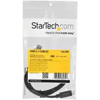 usb i com kabelis - StarTech 1M USB 3.1 USB-C Į USB-A CBL/. - 2 nuotrauka