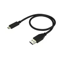 usb c 10gbps laidas - StarTech.com USB-A to USB-C Cable USB31AC50CM 0.5 m Juodas (Black) - 2 nuotrauka