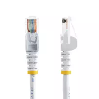 rj45 kabelis 3m - StarTech 45PAT3MWH Cat5e Tinklo Kabelis 3m Baltas (White) - 4 nuotrauka