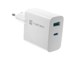 usb c pakrovejas - NATEC Charger Ribera GaN USB-A USB-C 45W | NUC-2142 - 4 nuotrauka