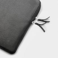 macbook leather sleeve - Trunk Leather Sleeve for MacBook 16" Juoda (Black) - 2 nuotrauka