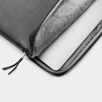 macbook leather sleeve - Trunk Leather Sleeve for MacBook 16" Juoda (Black) - 5 nuotrauka