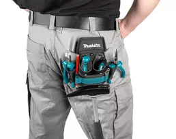 makita e tools - Makita E-15285 Sutvirtintas 3-jų skyrių įrankių dėklas su tvirtinimu plaktukui. Kabinamas prie diržo. - 3 nuotrauka
