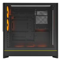 montech pc case - Montech HS01 PRO PC-kompiuterio korpusas, Midi-Tower, ATX, aRGB, Tempered Glass - juodos spalvos - 5 nuotrauka