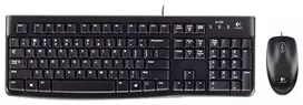 logitech k120 lt klaviatura - Logitech MK120, laidinė, juoda (Black) - 4 nuotrauka