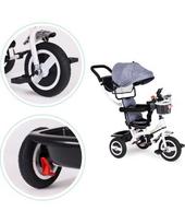 triratukas - Triratukas EcoToys 3-Wheel Bike MSP1797, pilkas - 3 nuotrauka