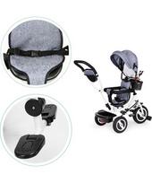 triratukas - Triratukas EcoToys 3-Wheel Bike MSP1797, pilkas - 4 nuotrauka