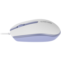 balta pele - CANYON mouse M-10 Wired Dark Grey (Pilka) - 4 nuotrauka