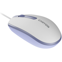 balta pele - CANYON mouse M-10 Wired Dark Grey (Pilka) - 5 nuotrauka