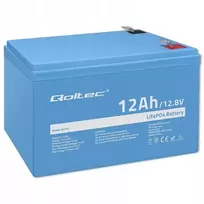 lifepo4 akumuliatoriai - QOLTEC 53701 LiFePO4 battery / 12Ah - 8 nuotrauka