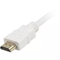 hdmi kabelis baltas - Sharkoon Adapteris HDMI -> HDMI baltas 1,0m - 4 nuotrauka