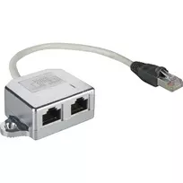 kistukas rj45 8p8c - Goobay CAT5 RJ45 Plug To 2 x RJ 45 Jack - 3 nuotrauka
