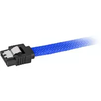 sata cable - Sharkoon SATA III Angled Cable blue - 45 cm - 3 nuotrauka
