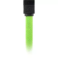 sata 3 kabelis - Sharkoon SATA 3 - 0.45 m - SATA III - SATA 7-pin - SATA 7-pin - Male connector / Male connector - Juodas,Green - 2 nuotrauka