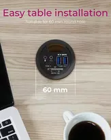 usb 3 0 hub type - ICYBOX IB-HUB1404A Icy Box Desk Hub 2x USB 3.0, 1x USB 3.0 Type-C, garso įvestis / išvestis, SD skaitytuvas - 3 nuotrauka