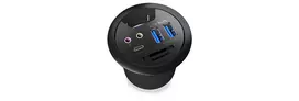 usb 3 0 hub type - ICYBOX IB-HUB1404A Icy Box Desk Hub 2x USB 3.0, 1x USB 3.0 Type-C, garso įvestis / išvestis, SD skaitytuvas - 4 nuotrauka