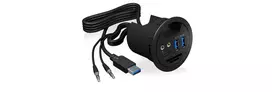 usb 3 0 hub type - ICYBOX IB-HUB1404A Icy Box Desk Hub 2x USB 3.0, 1x USB 3.0 Type-C, garso įvestis / išvestis, SD skaitytuvas - 7 nuotrauka