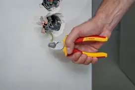 side cutters - Replės šoniniam/įstrižiniam kirpimui Bosch VDE, 163 mm - 2 nuotrauka