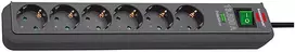 brennenstuhl eco line - Brennenstuhl Eco-Line 1159710, 6 lizdai, 1,5 m, Juodas (Black) - 4 nuotrauka
