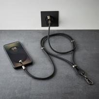 60w usb c charge cable - CABLE USB-C TO USB-C 1.65M/LANYARD BLACK 7991000 INTENSO - 8 nuotrauka