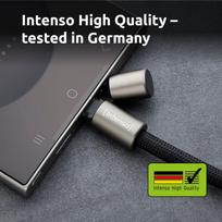 60w usb c charge cable - CABLE USB-C TO USB-C 1.65M/LANYARD BLACK 7991000 INTENSO - 15 nuotrauka