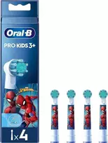 oral b antgalis - Oral-B Kids Spiderman dantų šepetėlio galvutės, baltos (White), 4 vnt - 2 nuotrauka