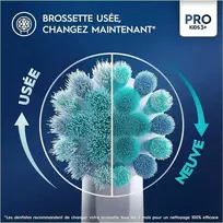 oral b antgalis - Oral-B Kids Spiderman dantų šepetėlio galvutės, baltos (White), 4 vnt - 3 nuotrauka