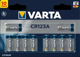 elementai cr123a - Varta CR 123A SP - Lithium Batterie CR123A 1430 mAh 10er-Pack - Baterija - CR 123A/CR 17345 - 2 nuotrauka