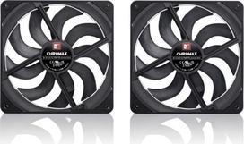 12v ventiliatorius ausintuvas - Noctua NF-A14x25 G2 PWM Sx2-PP chromax.black 140 mm (Juodas/Black) 2 vnt. - 6 nuotrauka