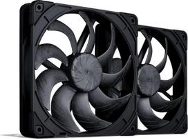 12v ventiliatorius ausintuvas - Noctua NF-A14x25 G2 PWM Sx2-PP chromax.black 140 mm (Juodas/Black) 2 vnt. - 7 nuotrauka