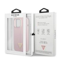 iphone 13 silikoninis deklas apple - Apple iPhone 13 Pro Max Guess dėklas Silicone Triangle (GUHCP13XSLTGU) violetinės spalvos - 2 nuotrauka