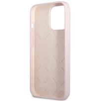 iphone 13 silikoninis deklas apple - Apple iPhone 13 Pro Max Guess dėklas Silicone Triangle (GUHCP13XSLTGU) violetinės spalvos - 3 nuotrauka
