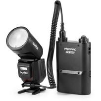 godox v1 pro - Godox V1 Pro blykstė OM sistemai/Panasonic Juoda (Black) - 2 nuotrauka