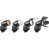 godox v1 pro - Godox V1 Pro blykstė OM sistemai/Panasonic Juoda (Black) - 3 nuotrauka