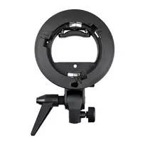 fotostudijos deze - Godox S type Bracket Bowens + Softbox 80x80cm + Grid - 2 nuotrauka