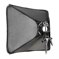 fotostudijos deze - Godox S type Bracket Bowens + Softbox 80x80cm + Grid - 3 nuotrauka
