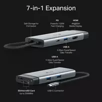 usb c hub 4k 60hz - TP-Link UH7021C USB-C 7-in-1 Šakotuvas (Hub) - 4 nuotrauka