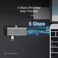 usb c hub 4k 60hz - TP-Link UH7021C USB-C 7-in-1 Šakotuvas (Hub) - 5 nuotrauka