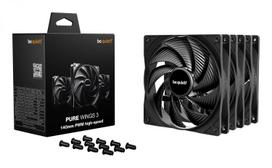 kompiuterio ausintuvas - Be Quiet! Pure Wings 3 140mm PWM HS Juodas (Black) 3 vnt. - 4 nuotrauka