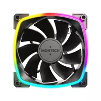 argb fan 120 mm - Montech RX120 PWM Black 3 in 1 120mm Case Fan (3 vnt.) - 6 nuotrauka
