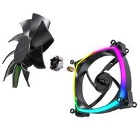 argb fan pack - Montech AX120 PWM ARGB 3pcs 120 mm Dėklo Ventiliatorius Juodas (Black) - 2 nuotrauka