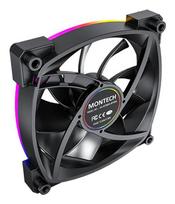 argb fan pack - Montech AX120 PWM ARGB 3pcs 120 mm Dėklo Ventiliatorius Juodas (Black) - 5 nuotrauka