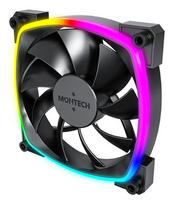 argb fan pack - Montech AX120 PWM ARGB 3pcs 120 mm Dėklo Ventiliatorius Juodas (Black) - 6 nuotrauka